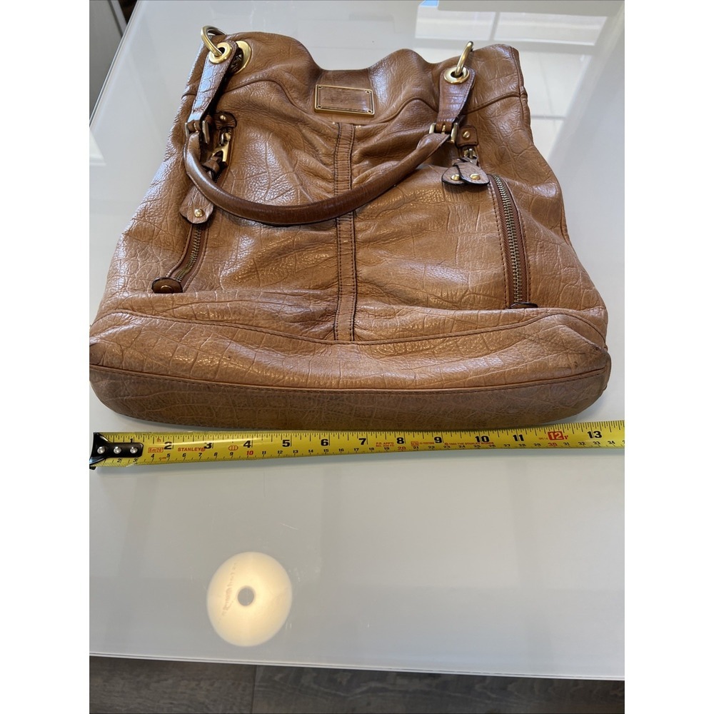 B Makowsky Camel Handbag Purse Animal Print Leather VTG Y2K - Picture 8 of 12